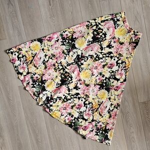 Vintage Va Va Voom Floral Maxi Skirt / Convertible Dress, Small